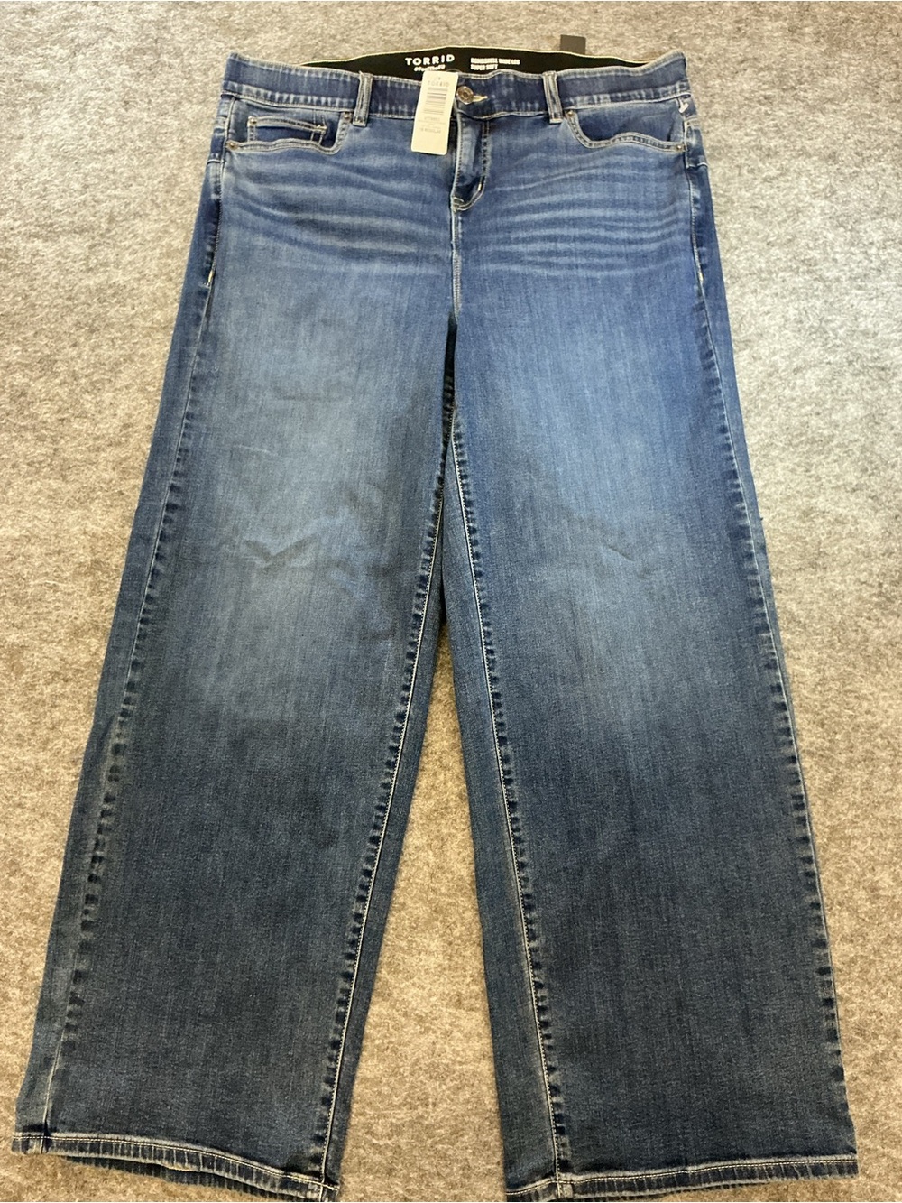 torrid Bombshell Wide Leg Jeans in Blue Denim Size 18